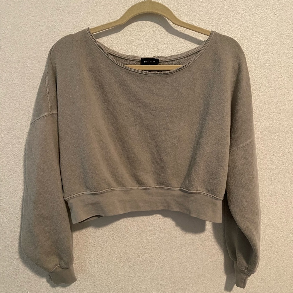 Women’s Blank Paige cropped ultralight sweatshirt